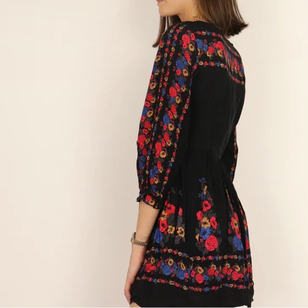 Free People Age of Aquarius floral peasant dress 0 - Picture 4 of 11